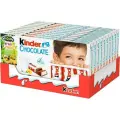 Шоколад Молочный Kinder Chocolate с молочной начинкой, порционный, 10 шт. по 100 г