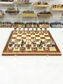 Шахматы деревянные подарочные Спартак полистоун большие 60 см