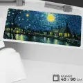 Коврик для мыши большой 90 х 40 см, антискользящий Ван Гог 5