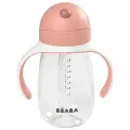 Поильник с трубочкой Beaba Straw Cup, 300 мл old pink