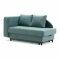 Кушетка Иби , Еврокнижка, размер 147х76х77 см, спальное место:190х72см, левый, Dazzle Mint
