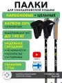 Finpole ECO 20% Carbon 125 см палки для скандинавской ходьбы цельные, на рост 181-186 см