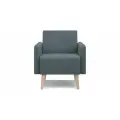 Кресло PUSHE Килт 2 с подлокотниками, нераскладное, для кухни, прихожей, балкона, детской, серый Balance 996