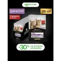 Влажный корм Pro Plan Nutrisavour Kitten пауч для котят (кусочки в соусе) Говядина, 85 г х 52 шт.