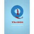 Поводок для собак/ поводок-перетяжка The Dog, для собак средних и маленьких пород, длина 3 м, голубой.