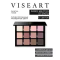 Палетка теней для век Viseart Paris Mattes Etendu, матовая, 12 цветов