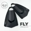 Короткие силиконовые ласты с открытой пяткой SwimRoom Fly , цвет черный