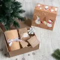 Новогодний подарочный набор «Снеговики» (плед, носки, 2 игрушки, открытка)
