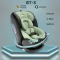 Автокресло детское AMAROBABY ST-3,Isofix класс D, группа 0+/1/2/3, (хаки)