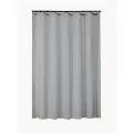 Длинная штора для ванной 200*240 см, тканевая серая