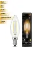 (5 шт.) Светодиодная лампочка Gauss Filament Свеча E14 11W 720lm 2700К 2K прозр. филамент (нитевидная) 103801111 Теплый белый. Цоколь E14