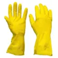 Перчатки резиновые Paclan Professional, с хлопковым напылением, размер 10 (XL), желтые, 1 пара (139230)