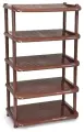 Этажерка для обуви Комфорт Полимербыт 92502, 5 полок, 49,5x31см, коричневая,
