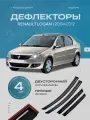 Дефлекторы на окна RENAULT LOGAN I 2004-2012, ветровики на двери