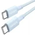 Кабель Ugreen US557 USB-C to USB-C PD (1 метр) голубой (15271)