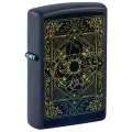 Зажигалка ZIPPO Elements Design с покрытием Navy Matte, латунь/сталь, синяя, матовая, 38x13x57 мм