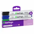 Набор маркеров для белых досок Berlingo Uniline WB300 04цв, пулевидный, 3мм, PET