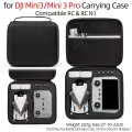 Сумка для хранения для DJI Mini 3 Pro Drone Remote Controller Portable Box ручная сумка для переноски аксессуары для DJI Mavic Mini 3, Black inner black