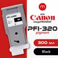 Совместимый струйный картридж PFI-320BK для принтера Canon ImagePROGRAF TM-200, TM-255, TM-355 и тд, 300мл, черный