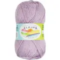 Пряжа ALPINA ANABEL 100% мерсеризованный хлопок 50 г 120 м 062 сиреневый