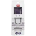 Спицы Prym круговые Ergonomics, диаметр 4 мм, длина 80 см, общая длина 80 см, белый/фиолетовый1 шт.