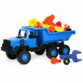 Самосвал Полярный со строительным инструментом, 47x18x19,2 см
