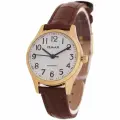 Наручные часы OMAX, коричневый, золотой, белый
