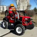 Детский электромобиль трактор В222СР 12V 2WD красный