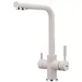 Смеситель для кухни (мойки) Frap F4352-24 молочный матовый