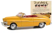 Модель коллекционная Mercury eight convertible it’s got plenty of get-up-and-go! 1949 yellow (длина модели 6-10 см)