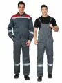 Костюм рабочий мужской Пантеон 2 СОП лето т. серый/красный 112-116 / 182-188 80% п/э, 20% х/б (во отделка). спецодежда
