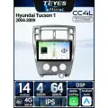 Магнитола Hyundai Tucson 1 2004-2009 Teyes CC4L 4/64GB, штатная магнитола, IPS, DSP,4G, Wi-Fi