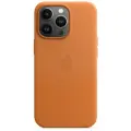Чехол кожаный Apple iPhone 13 Pro Leather Case with MagSafe Golden Brown (Золотистая охра) MM193ZE/A