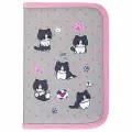 Упаковка 3 шт. Пенал BRAUBERG, 1 отделение, полиэстер, 21х14 см, Cat patches, 272327