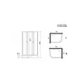 Душевая кабина Niagara NG-33294-14LBK (1200х900х2150) средний поддон (26см) стекло матовое