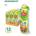 Сок Сады Придонья Мультифрукт, без сахара, 1 л, 12 шт.
