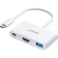 Хаб (разветвитель) Anker A8339 PowerExpand 3-в-1 USB-C PD, белый