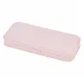 7 шт. Пенал пластиковый BRAUBERG, пастельный розовый, наклейки в комплекте, 21х9х3 см, 272271