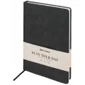 Ежедневник BRAUBERG Status недатированный, искусственная кожа, А4, 136 листов, черный.., цвет бумаги тонированный