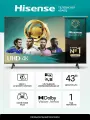 Телевизор HISENSE хайсенс 43A6Q 43 дюйма Смарт ТВ 4К 4K 43A6N 43E7NQ