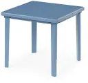 Стол пластик. квадратный 80*80*74см синий/1