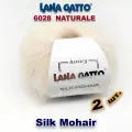 Пряжа Lana Gatto Silk Mohair /Лана Гатто Силк Мохер / цвет: 6028, Молочный (2 мотка)