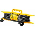 Удлинитель-шнур STAYER 55018-20_z01, 1 розетка, б/з, 10А / 2200 Вт 1 20 м 0.75 кв. мм 29 мм черный/желтый