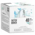 Набор маркеров на спиртовой основе Sketchmarker Sea style 48шт морской стиль, пластиковый бокс