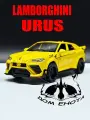 Машинка Lamborghini URUS. Металлическая модель автомобиля Ламба Урус желтый 16см. Инерционная игрушка машина 1:32