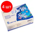 Комплект 4 шт, Краски по ткани Гамма Батик-хобби, 05 цветов + резерв, 70мл, картон. упаковка