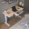Компьютерный стол с регулировкой высоты, меламиновая столешница, зарядка Qi, USB, TypeC, ящик, LEVELDESK ND 120x60 см