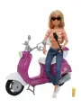 Кукла модельная на скутере