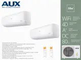 Инверторная мульти сплит система на 2 комнаты AUX AM2-H18/4DR2 + AMWM-H07/4R2(J) + AMWM-H12/4R2(J)