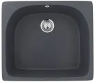 Мойка кухонная Ulgran U-408 -343 прямоугольная, 51x59, серая, матовая, черная, российская